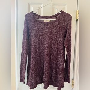 Maroon long sleeve Hollister shirt